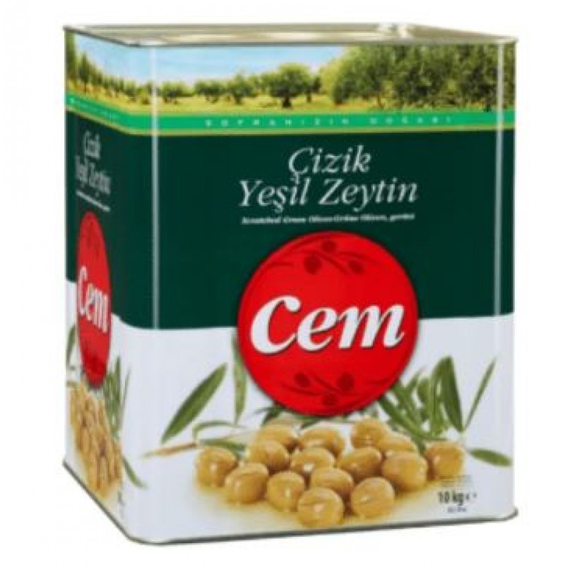 CEM ÇİZİK YEŞİL ZEYTİN 10 KG