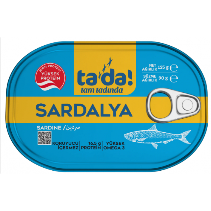 TADA SARDALYA KONSERVESİ 125 GR