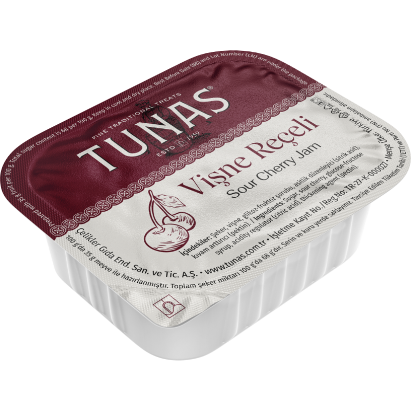 TUNAS 20 GR PİKNİK VİŞNE REÇELİ(1*125 ADET)