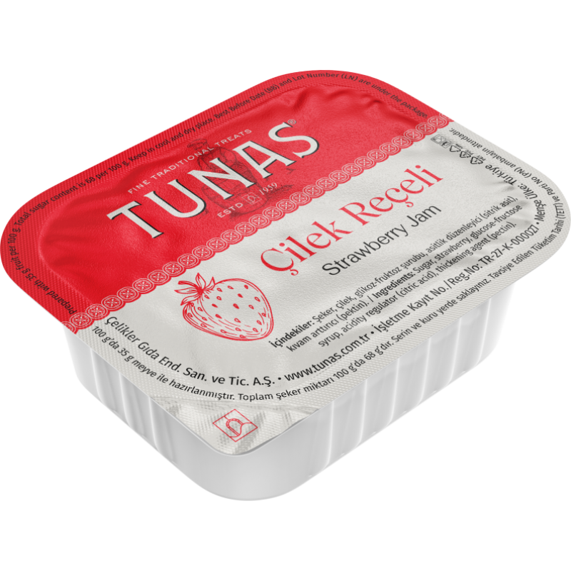 TUNAS 20 GR PİKNİK ÇİLEK REÇELİ(1*125 ADET)