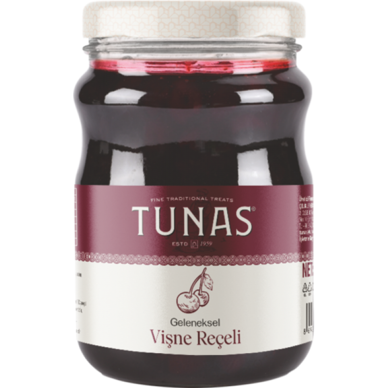 TUNAS 1500 GR KAVANOZ VİŞNE REÇELİ