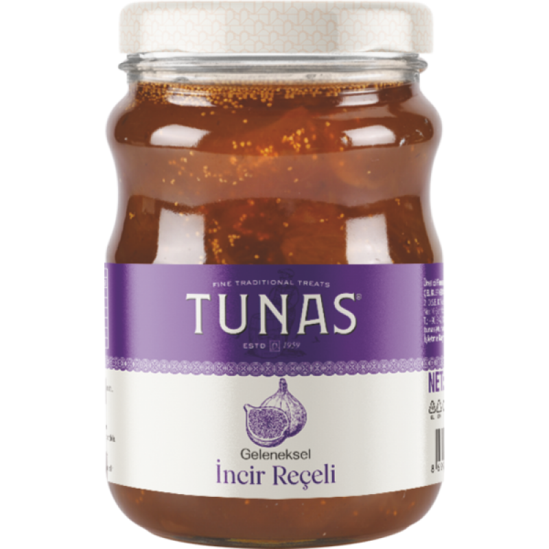 TUNAS 1500 GR KAVANOZ İNCİR REÇELİ 