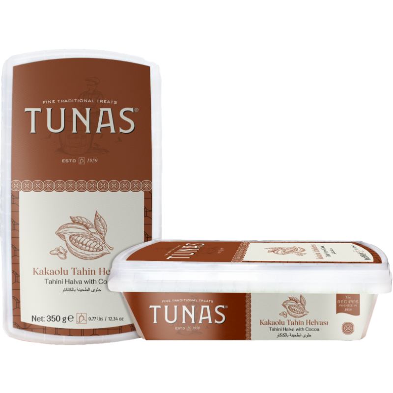 TUNAS 350 GR PLASTİK KAKAOLU  HELVA