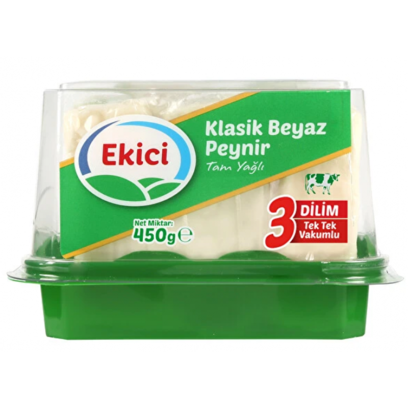 EKİCİ 450 GR KLASİK PEYNİR 3 DİLİM 